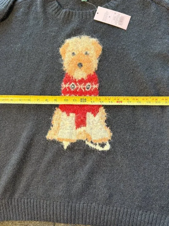 Wild Fable Dog Ice Skating Sweater Women’s Medium NWT - Picture 6 of 8